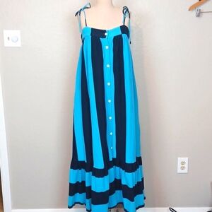 M.D.S. Stripes Maxi Dress